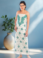 Load image into Gallery viewer, Seva Chikan Hand Embroidered White Kota Lucknowi Chikankari Unstitched Kurti Piece SCL1105