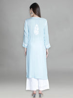Load image into Gallery viewer, Seva Chikan Hand Embroidered Modal Cotton Lucknowi Chikankari Kurta