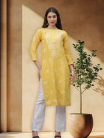 Load image into Gallery viewer, Seva Chikan Hand Embroidered Cotton Lucknowi Chikankari Kurta