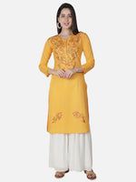 Load image into Gallery viewer, Seva Chikan Hand Embroidered Cotton Lucknowi Chikankari Kurta