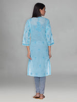 Load image into Gallery viewer, Seva Chikan Hand Embroidered Cotton Lucknowi Chikankari Kurta