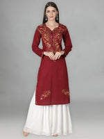 Load image into Gallery viewer, Seva Chikan Hand Embroidered Cotton Lucknowi Chikankari Kurta