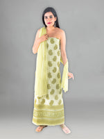 Load image into Gallery viewer, Seva Chikan Hand Embroidered Pink Cotton Lucknowi Chikan Unstitched Suit Piece SCL1436