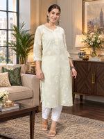 Load image into Gallery viewer, Seva Chikan Hand Embroidered Lucknowi Chikankari Kurta Set