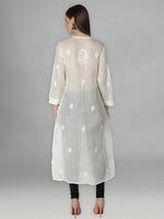 Load image into Gallery viewer, Seva Chikan Hand Embroidered Cotton Lucknowi Chikan Kurta