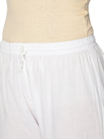 Load image into Gallery viewer, Seva Chikan Hand Embroidered White Cotton Lucknawi Chikankari Garara-SCL11002