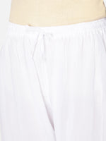 Load image into Gallery viewer, Seva Chikan Hand Embroidered White Georgette Lucknawi Chikankari Palazzo-SCL11010