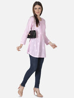 Load image into Gallery viewer, Seva Chikan Hand Embroidered Cotton Lucknowi Chikan Short Top