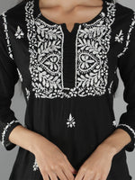 Load image into Gallery viewer, Seva Chikan Hand Embroidered Cotton Lucknowi Chikan Top