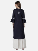 Load image into Gallery viewer, Seva Chikan Hand Embroidered Cotton Lucknowi Chikankari Kurta