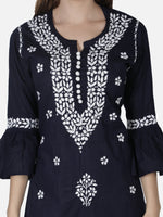 Load image into Gallery viewer, Seva Chikan Hand Embroidered Cotton Lucknowi Chikankari Kurta