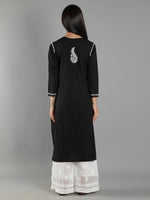 Load image into Gallery viewer, Seva Chikan Hand Embroidered Cotton Lucknowi Chikan Kurti
