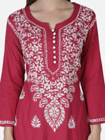 Load image into Gallery viewer, Seva Chikan Hand Embroidered Cotton Lucknowi Chikankari Kurta
