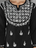 Load image into Gallery viewer, Seva Chikan Hand Embroidered Cotton Lucknowi Chikan Kurti
