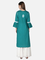 Load image into Gallery viewer, Seva Chikan Hand Embroidered Cotton Lucknowi Chikankari Kurta