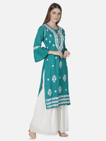 Load image into Gallery viewer, Seva Chikan Hand Embroidered Cotton Lucknowi Chikankari Kurta