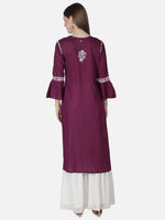 Load image into Gallery viewer, Seva Chikan Hand Embroidered Cotton Lucknowi Chikankari Kurta