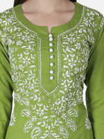 Load image into Gallery viewer, Seva Chikan Hand Embroidered Cotton Lucknowi Chikankari Kurta