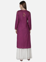 Load image into Gallery viewer, Seva Chikan Hand Embroidered Cotton Lucknowi Chikankari Kurta