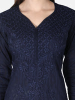 Load image into Gallery viewer, Seva Chikan Hand Embroidered Cotton Lucknowi Chikankari Kurta