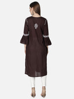 Load image into Gallery viewer, Seva Chikan Hand Embroidered Cotton Lucknowi Chikankari Kurta
