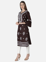 Load image into Gallery viewer, Seva Chikan Hand Embroidered Cotton Lucknowi Chikankari Kurta