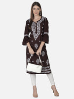 Load image into Gallery viewer, Seva Chikan Hand Embroidered Cotton Lucknowi Chikankari Kurta