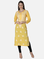 Load image into Gallery viewer, Seva Chikan Hand Embroidered Cotton Lucknowi Chikankari Kurta