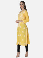 Load image into Gallery viewer, Seva Chikan Hand Embroidered Cotton Lucknowi Chikankari Kurta