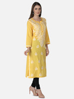Load image into Gallery viewer, Seva Chikan Hand Embroidered Cotton Lucknowi Chikankari Kurta