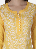 Load image into Gallery viewer, Seva Chikan Hand Embroidered Cotton Lucknowi Chikankari Kurta