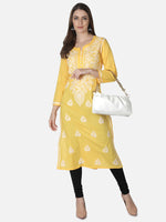 Load image into Gallery viewer, Seva Chikan Hand Embroidered Cotton Lucknowi Chikankari Kurta