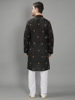 Load image into Gallery viewer, Seva Chikan Hand Embroidered Cotton Lucknowi Chikan Mens Stitched Kurta