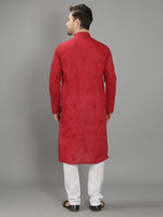 Load image into Gallery viewer, Seva Chikan Hand Embroidered Cotton Lucknowi Chikan Mens Stitched Kurta