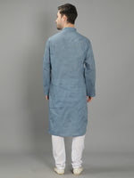 Load image into Gallery viewer, Seva Chikan Hand Embroidered Cotton Lucknowi Chikan Mens Stitched Kurta