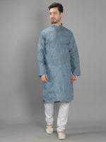 Load image into Gallery viewer, Seva Chikan Hand Embroidered Cotton Lucknowi Chikan Mens Stitched Kurta