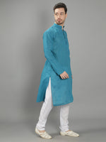 Load image into Gallery viewer, Seva Chikan Hand Embroidered Cotton Lucknowi Chikan Mens Stitched Kurta