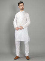 Load image into Gallery viewer, Seva Chikan Hand Embroidered Cotton Lucknowi Chikan Mens Stitched Kurta