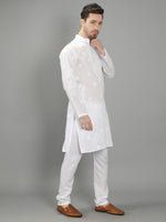 Load image into Gallery viewer, Seva Chikan Hand Embroidered Cotton Lucknowi Chikan Mens Stitched Kurta