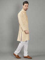 Load image into Gallery viewer, Seva Chikan Hand Embroidered Cotton Lucknowi Chikan Mens Kurta