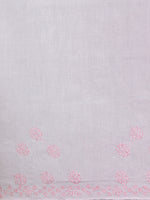 Load image into Gallery viewer, Seva Chikan Hand Embroidered Pink Cotton Lucknowi Saree-SCL6009