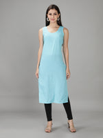 Load image into Gallery viewer, Seva Chikan Hand Embroidered Georgette Lucknowi Chikan Kurti With Slip