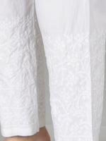 Load image into Gallery viewer, Seva Chikan Hand Embroidered Black Georgette Kurta with Trouser-SCL8015