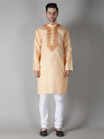 Load image into Gallery viewer, Seva Chikan Hand Embroidered  Cotton Lucknowi Chikan Mens Stitched Kurta