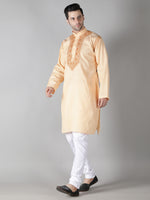 Load image into Gallery viewer, Seva Chikan Hand Embroidered  Cotton Lucknowi Chikan Mens Stitched Kurta
