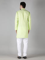 Load image into Gallery viewer, Seva Chikan Hand Embroidered  Cotton Lucknowi Chikan Mens Stitched Kurta