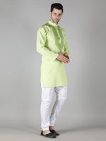 Load image into Gallery viewer, Seva Chikan Hand Embroidered  Cotton Lucknowi Chikan Mens Stitched Kurta