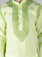 Load image into Gallery viewer, Seva Chikan Hand Embroidered  Cotton Lucknowi Chikan Mens Stitched Kurta