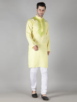 Load image into Gallery viewer, Seva Chikan Hand Embroidered  Cotton Lucknowi Chikan Mens Stitched Kurta