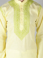 Load image into Gallery viewer, Seva Chikan Hand Embroidered  Cotton Lucknowi Chikan Mens Stitched Kurta